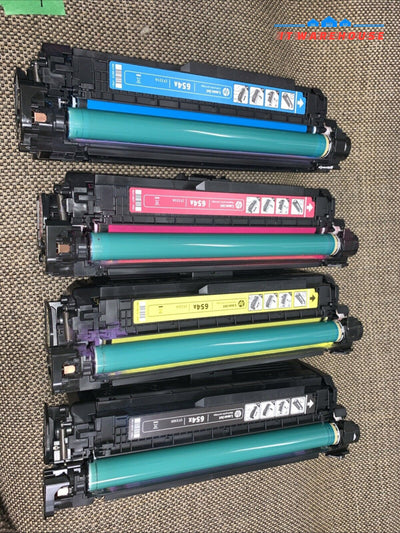 Used-OEM HP 654A/X CF330X CF331A CF332A CF333A TONER COMBO FOR M651 M651n