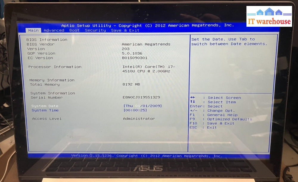~ UX303LN Mainboard CAZ21 For Asus Laptop With i7-4510U CPU & 4GB Built-in RAM