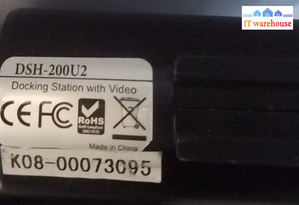 - VANTEC DSH-200U2 DOCKING STZTION WITH VIDEO With AC adapter @@@