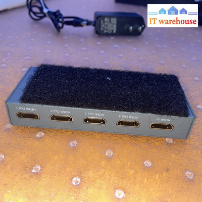 Vellbox 1X4 Hdmi Switch 4K Splitter 4Kx2K/60Hz (600Mhz)