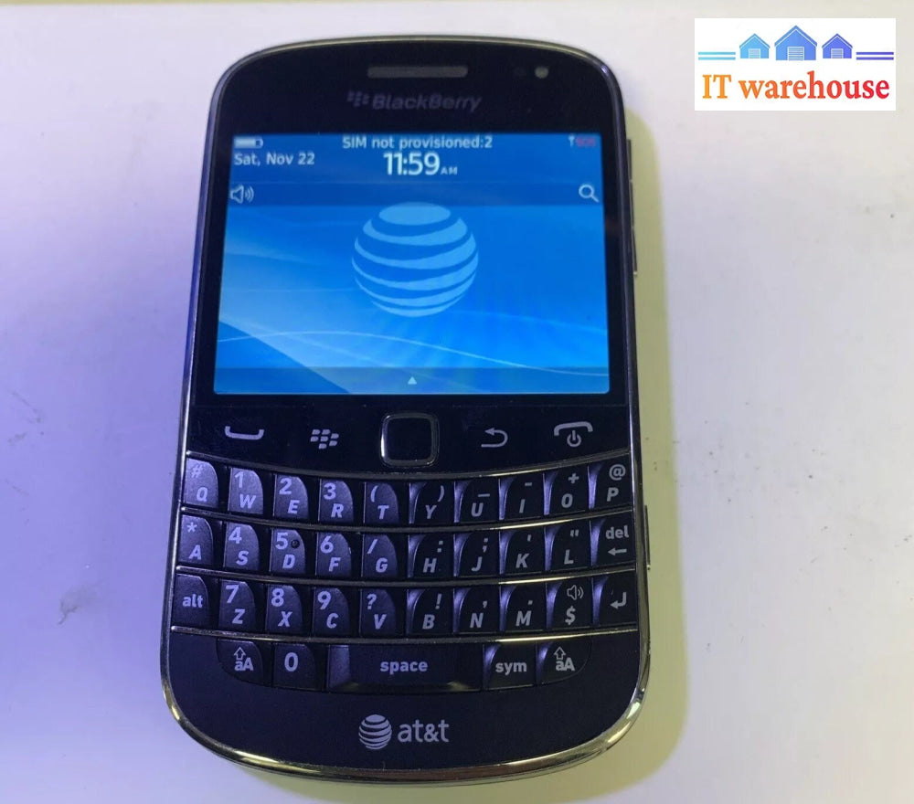 Very nice ~ BlackBerry 9900 Bold Touch 8GB GSM/3G  Wifi Smartphone AT&T -