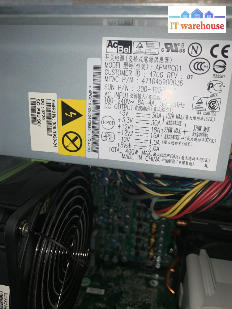 Very Nice ~ SUN Ultra 20 M2 Duo core AMD Opt 1210 windows XP