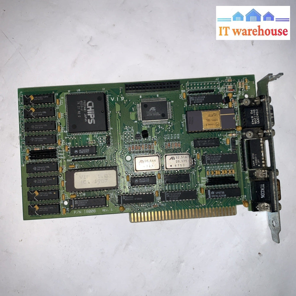 Very Rare ~ ATi VIP WONDER P/N 1008 8-Bit ISA Video Card EXM5RSVIP1