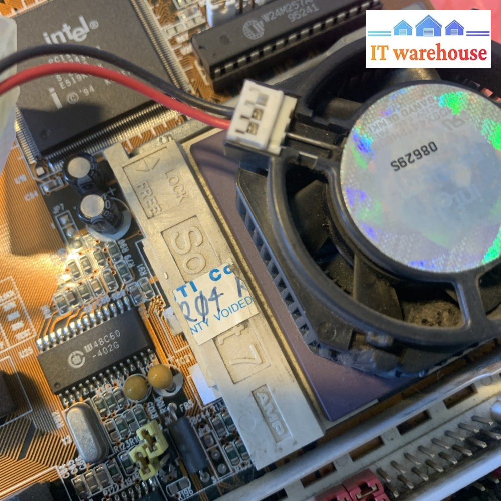 Very rare ~ MS5119  P54C TR1 MOTHERBOARD with 64MB RAM & socket 7 CPU