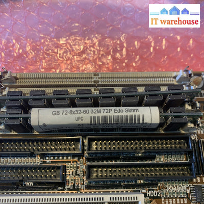 Very rare ~ MS5119  P54C TR1 MOTHERBOARD with 64MB RAM & socket 7 CPU