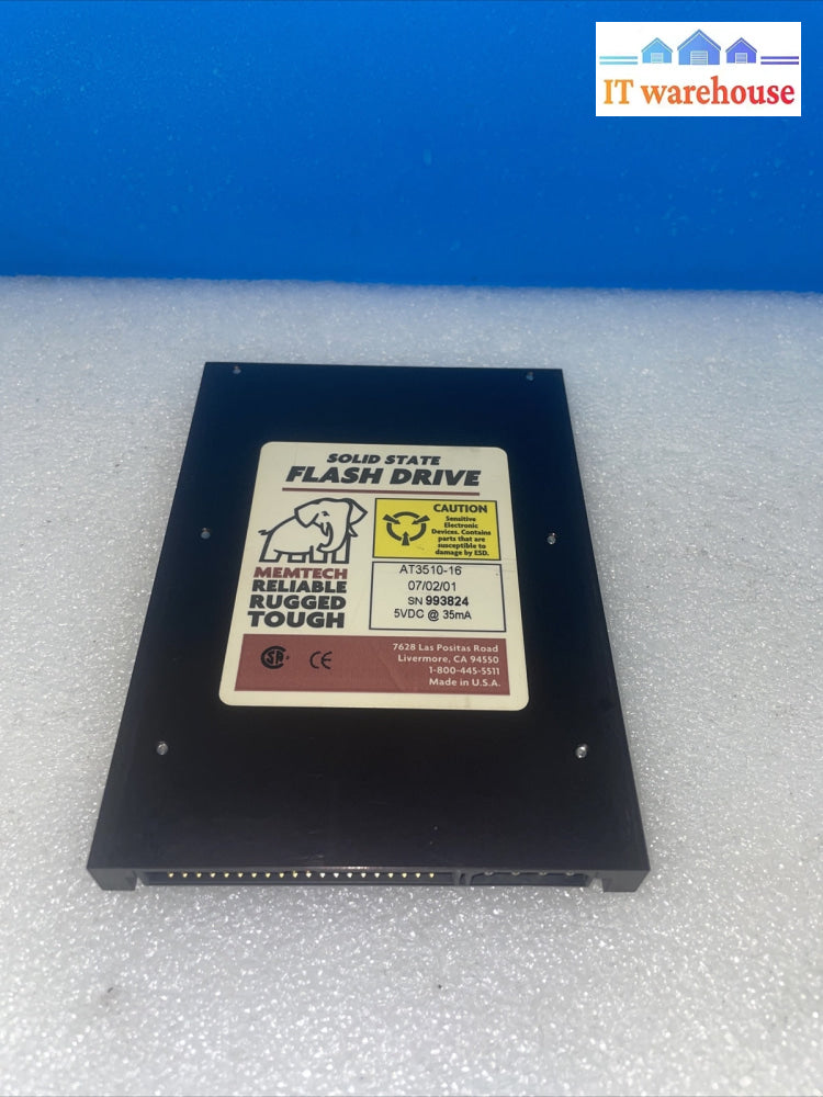Very rare ~ Vintage Memtech AT3510 3.5" 16MB IDE Solid State Flash Drive