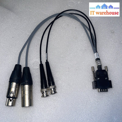 VGA Breakout Cable to 2 XLR + 2 BNC Audio Video Sync Timecode Adapter Harness