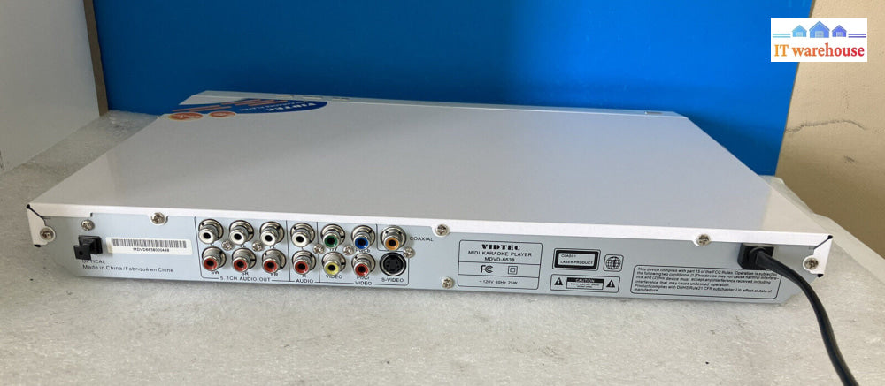 ~ Vidtec Midi Karaoke Player Mdvd-6638 W/ Usb & Sd/Mmc Coaxial Ypbpr Port