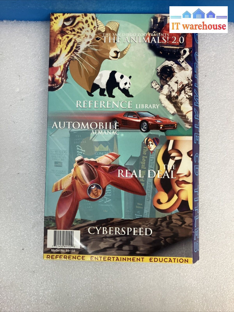 ~ Vintage 1997 Grolier Multimedia Encyclopedia CyberScape With 10 CD