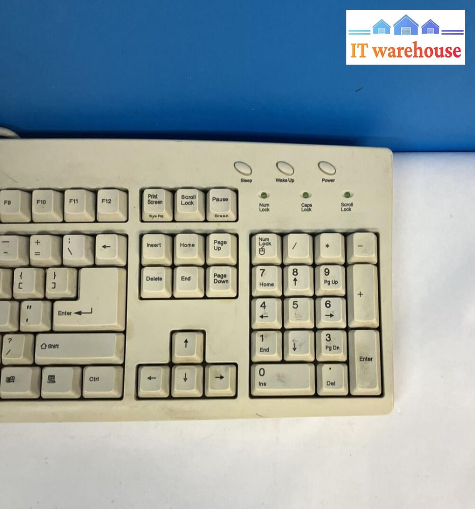 Vintage 90S Wintek 5-Pin Din Connector At Keyboard 107 Keys Model: Ack-260A ~