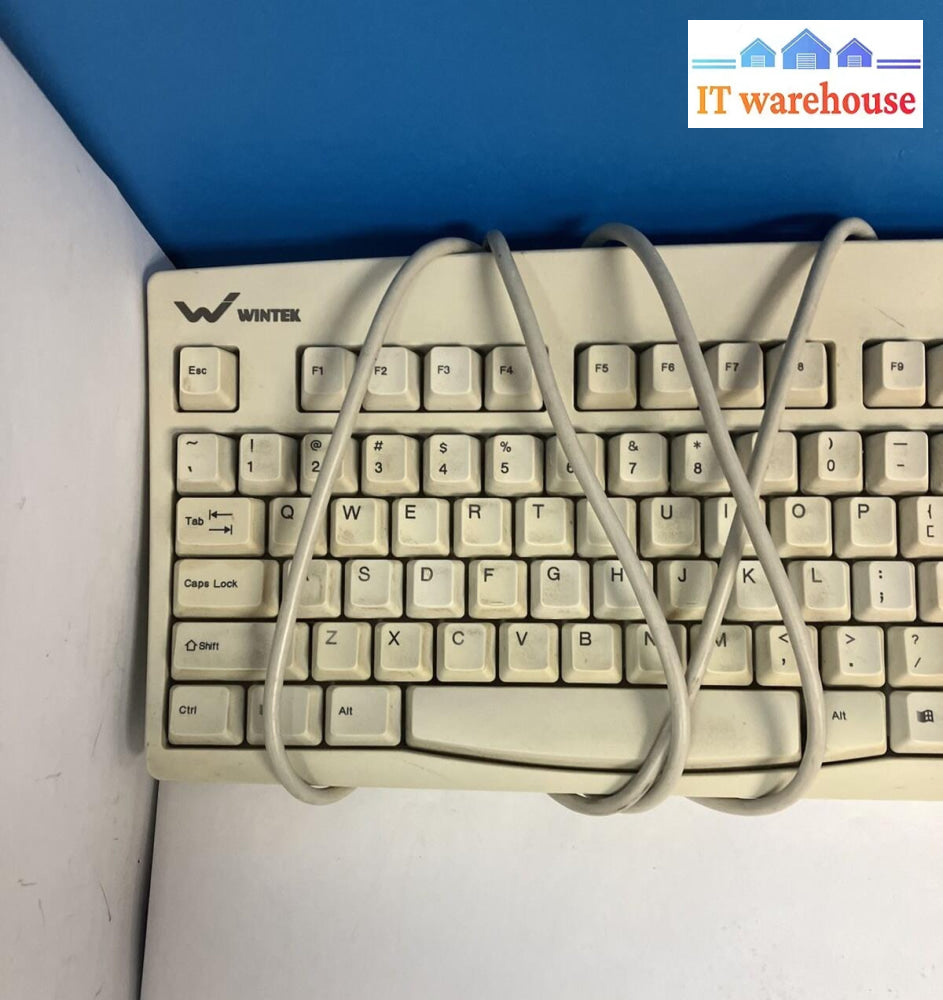Vintage 90S Wintek 5-Pin Din Connector At Keyboard 107 Keys Model: Ack-260A ~