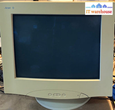 Vintage Acer 7176Ie 17’ Crt Monitor 50-60Hz 1996 Acerview ~