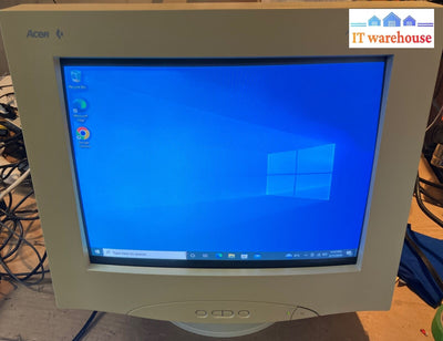 Vintage Acer 7176Ie 17’ Crt Monitor 50-60Hz 1996 Acerview ~
