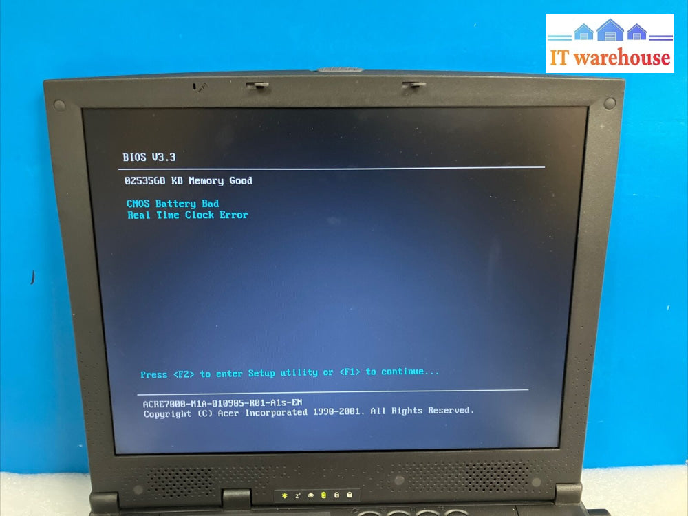 Vintage Acer Travelmate 212Te 13.3’ Laptop Celeron Cpu 512Mb Ram 120Gb Hd Read ~