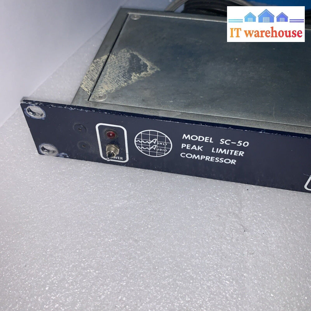 Vintage Ashly Model Sc-50 Peak Limiter Compressor