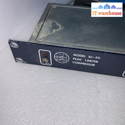 Vintage Ashly Model Sc-50 Peak Limiter Compressor