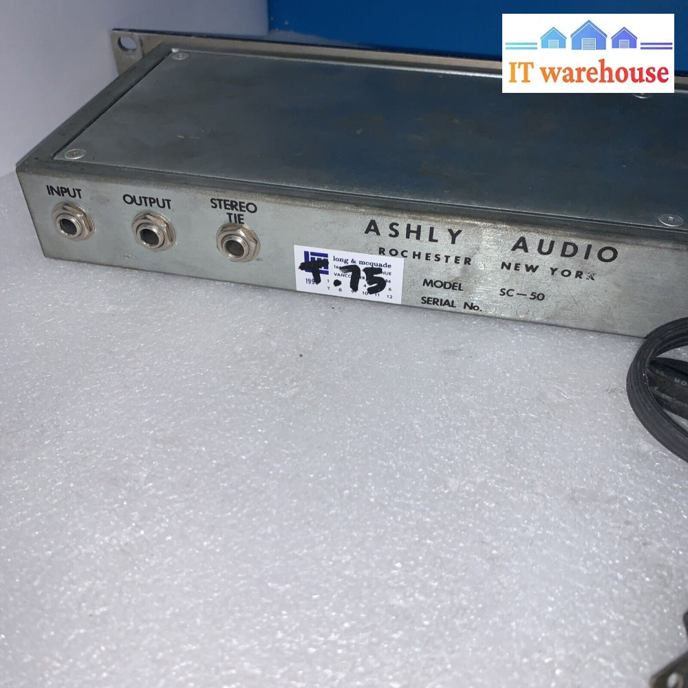 Vintage Ashly Model Sc-50 Peak Limiter Compressor