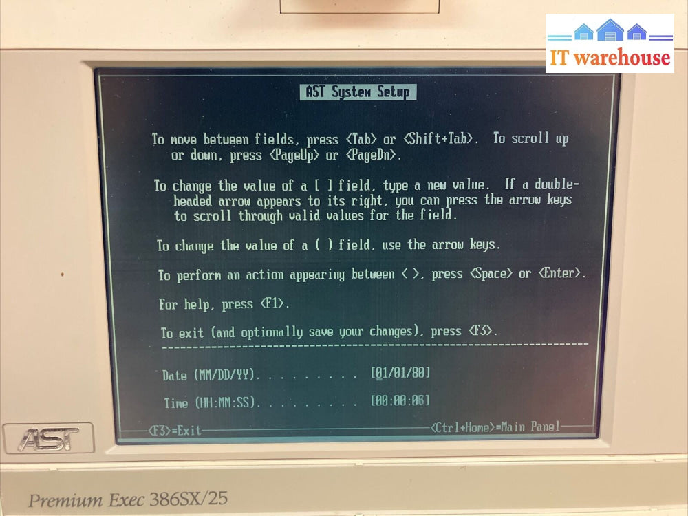 Vintage AST Premium Exec 386SX/25 Laptop Computer  (Parts or repir, display use)