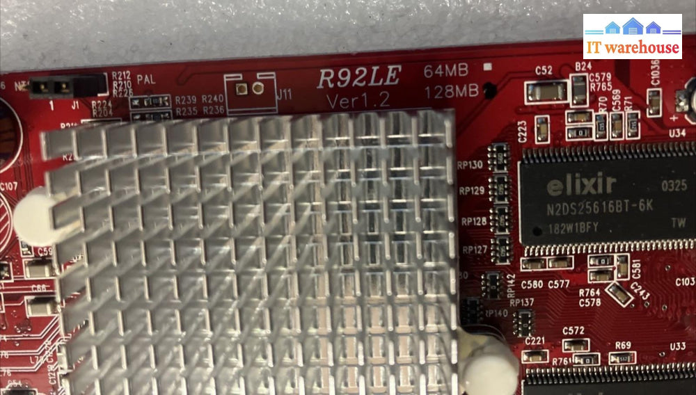 ~ Vintage Ati Radeon 9200 Se Video Card 128Mb Agp Cn-0R9200 Vga Dvi Port