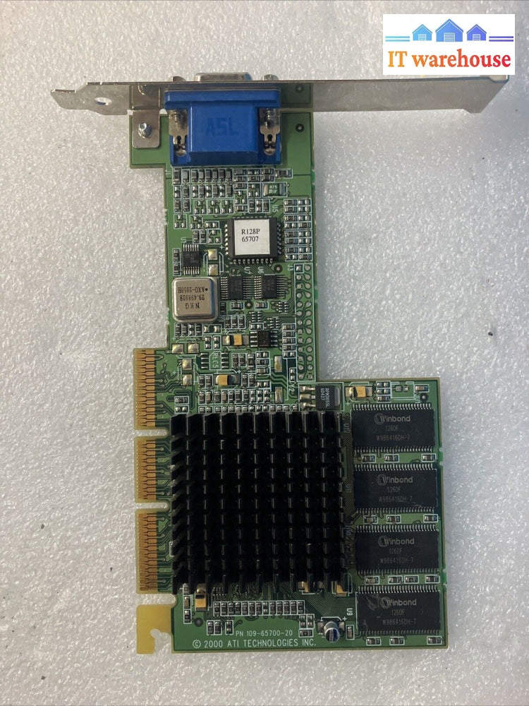 ~ Vintage ATI Rage 128 109-65700-20 Video Graphics Card VGA 32MB