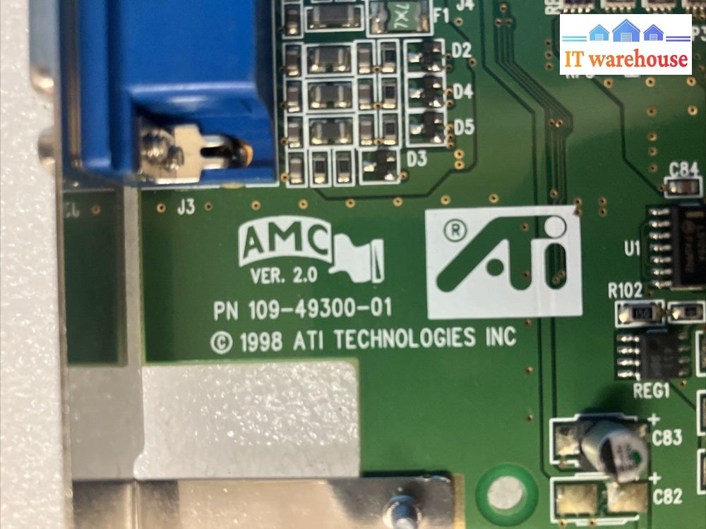~ Vintage ATI Rage 2C 4MB AGP VGA Graphics Video Card P/N: 109-49300-01