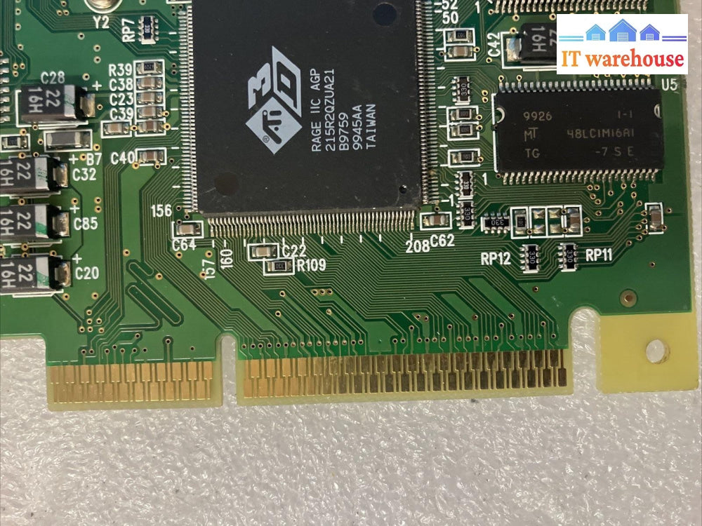 ~ Vintage ATI Rage 2C 4MB AGP VGA Graphics Video Card P/N: 109-49300-01