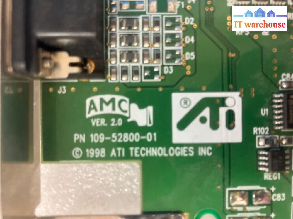 ~ Vintage ATI RAGE IIC AGP 109-52800-01 AGP 8MB SDRAM Video Graphics Card