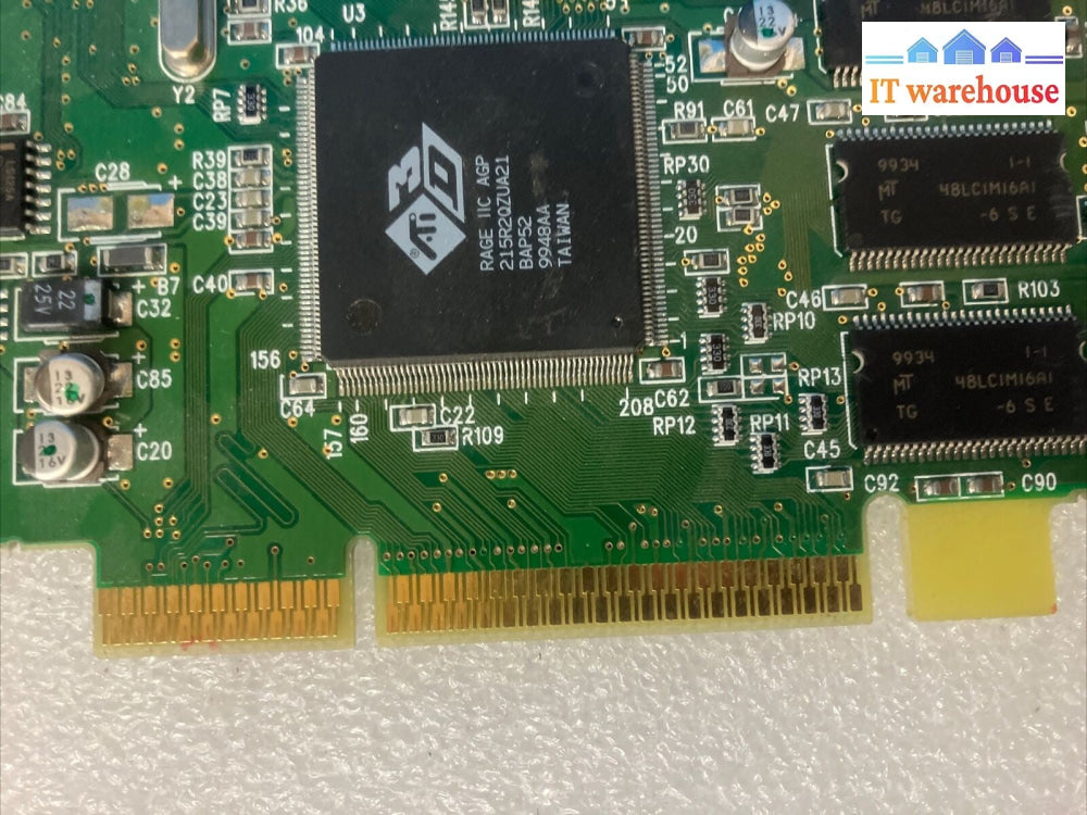 ~ Vintage ATI RAGE IIC AGP 109-52800-01 AGP 8MB SDRAM Video Graphics Card