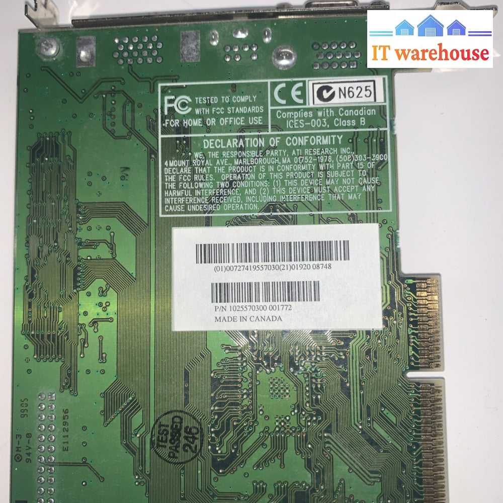 Vintage ~ ATI Rage LT Pro PCI Video Card 1025570300