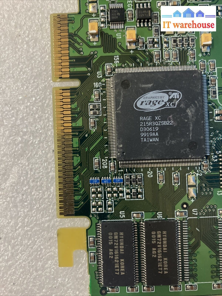 ~ Vintage Ati Rage Xc Agp Video Card With Vga Port Pn: 109-62800-00