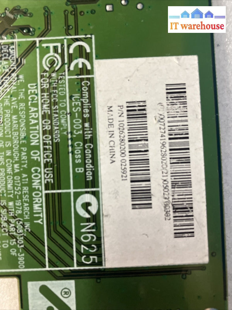 ~ Vintage Ati Rage Xc Agp Video Card With Vga Port Pn: 109-62800-00