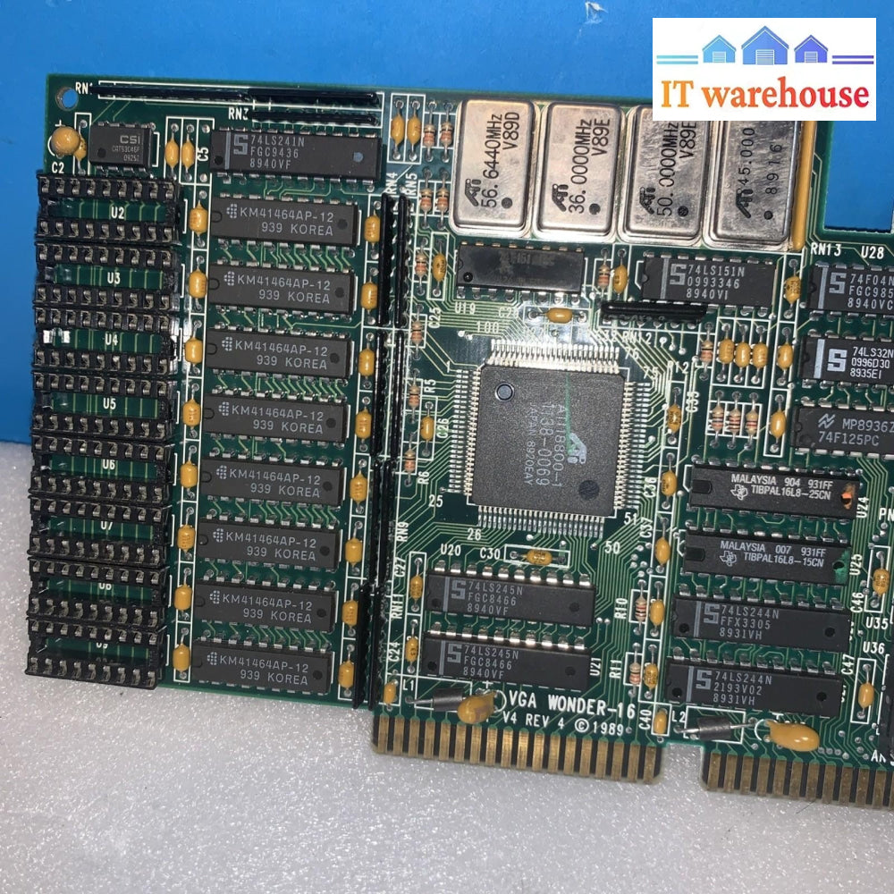 Vintage ATI VGA Wonder 16 graphics adapter 16 bit ISA video card