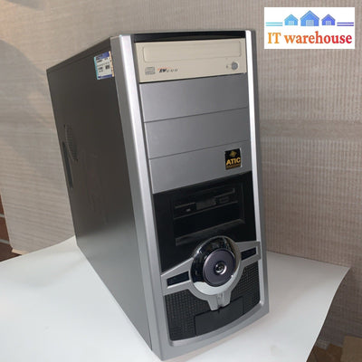 Vintage ~  ATIC Desktop Computer PC case with Power supply/ floppy drive/ CD-RW