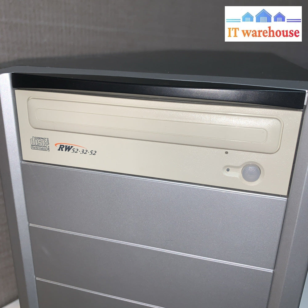 Vintage ~  ATIC Desktop Computer PC case with Power supply/ floppy drive/ CD-RW