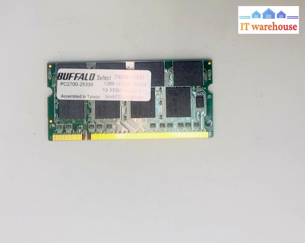 Vintage Buffalo 1Gb Ddr Pc2700 333Mhz Laptop Ram Memory