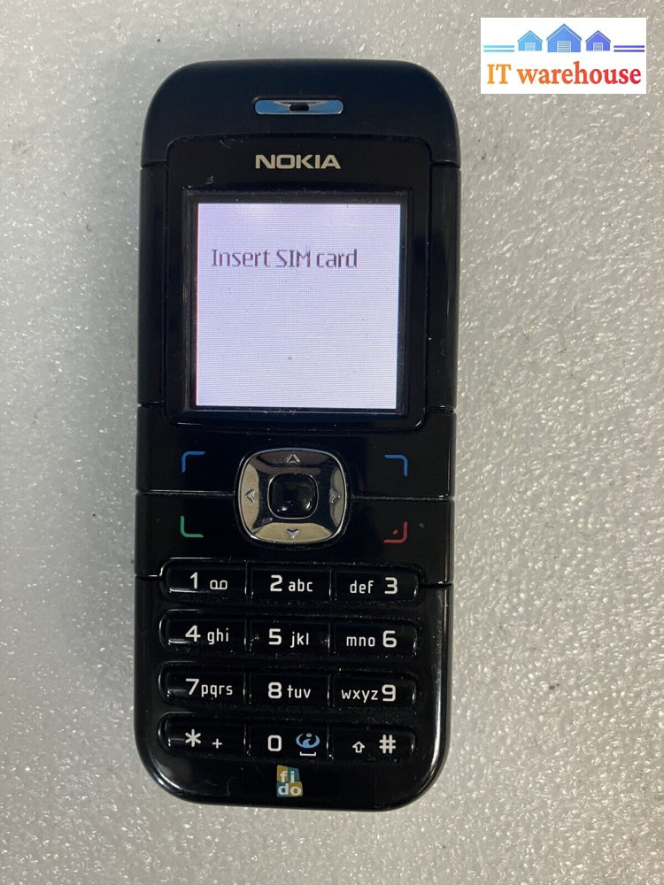 ~ Vintage Cell Phone Nokia 6030 B Rm-75 With Battery (Fido Network)