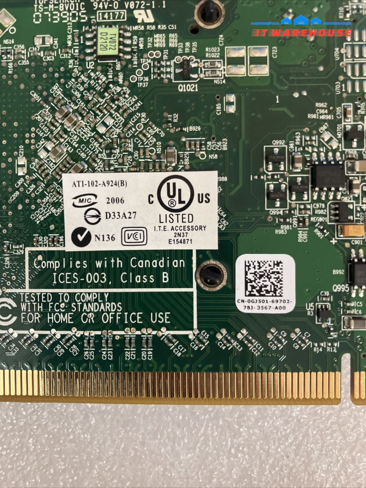 Vintage Dell ATI Radeon CN-0GJ501 X1300 Pro 256MB PCI-E Graphics Card ~