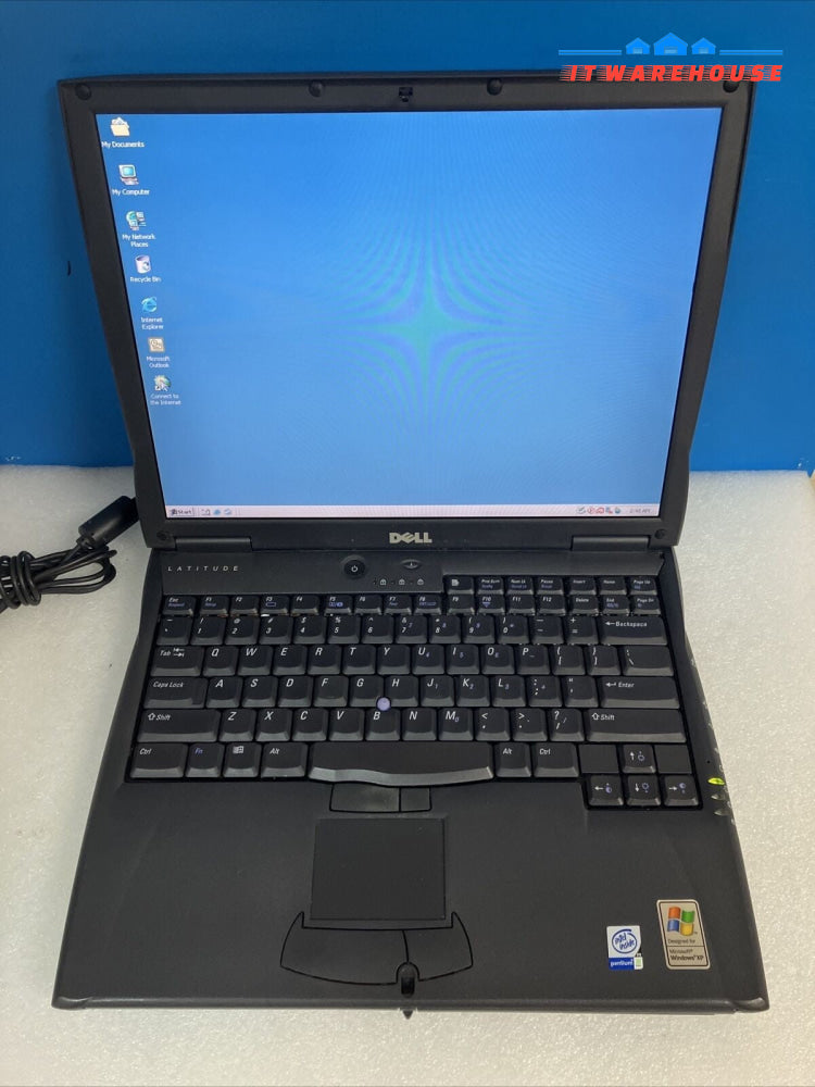 Vintage Dell Latitude 14'' Laptop Pentium III CPU 512MB RAM 20gb  HDD Win 2000 ~