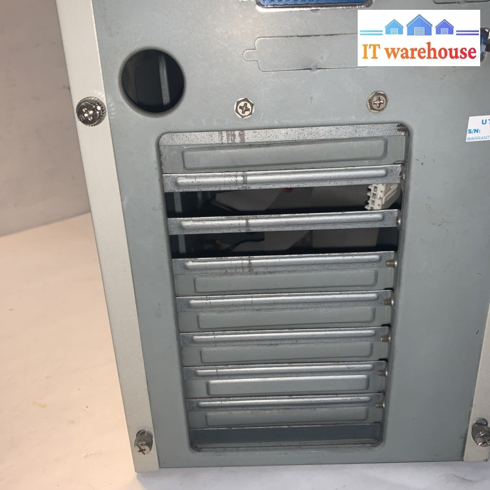 Vintage ~ Desktop PC Case  w/PSU + CD-ROM + Zip drive +Floppy Drive  (screws)