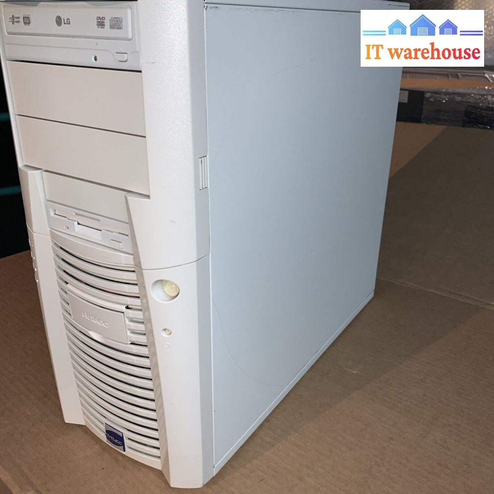 Vintage ~ Desktop PC Case   (With PSU + DVD-ROM + floppy Drive + Screws)