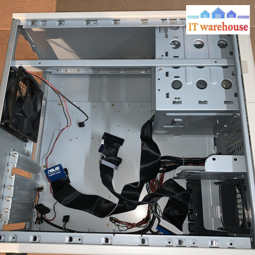 Vintage ~ Desktop PC Case   (With PSU + DVD-ROM + floppy Drive + Screws)