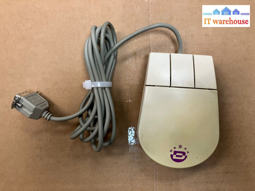 ~ Vintage Dexxa Mf21 -9F Dzlmf21 3 Button Mouse 9-Pin Rs232 Serial Port *Tested*