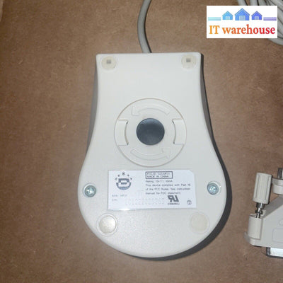 Vintage DEXXA Mouse MF21 9F DZLMF21 3 button Mouse with 9 pin / 25 pin plug