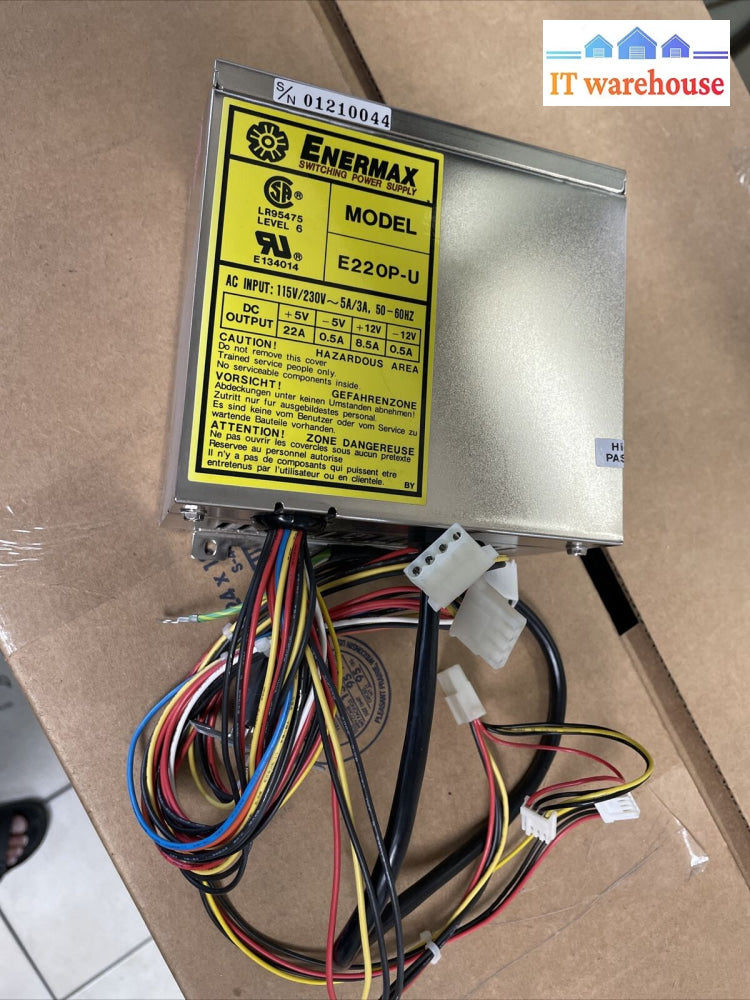 Vintage Enermax Computer Supply E220P-U 115V/230V