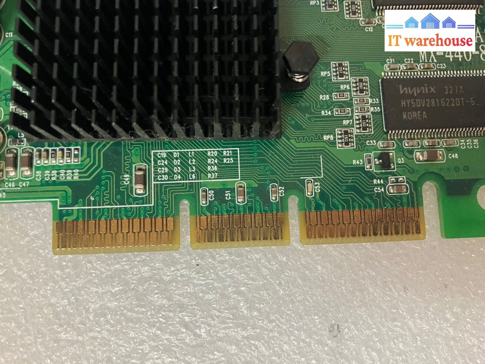 Vintage EVGA Geforce4 NV18-A2 64MB 8X DDR1 AGP Graphics Video Card MX-440-8X ~