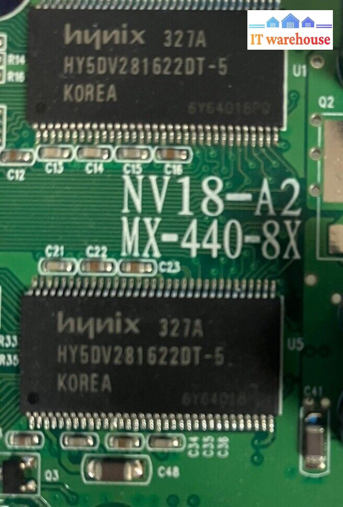 Vintage EVGA Geforce4 NV18-A2 64MB 8X DDR1 AGP Graphics Video Card MX-440-8X ~