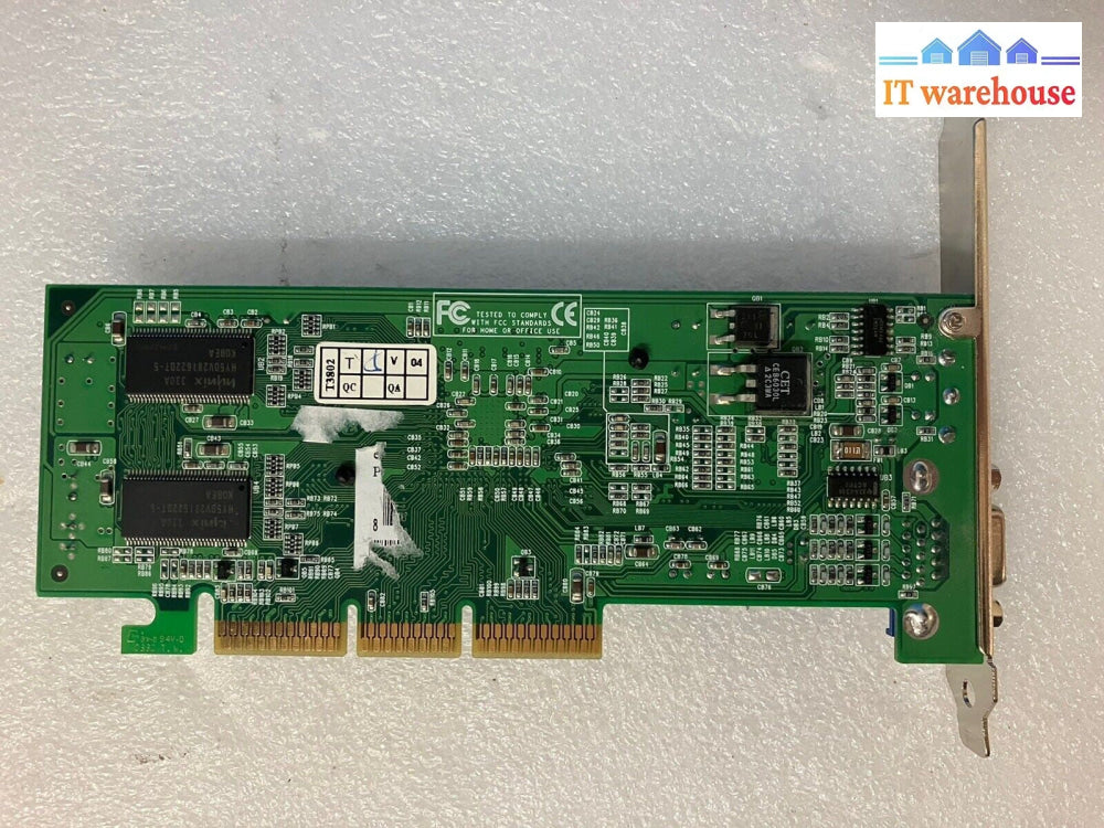 Vintage EVGA Geforce4 NV18-A2 64MB 8X DDR1 AGP Graphics Video Card MX-440-8X ~
