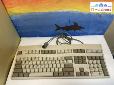 Vintage Fujitsu’s FKB8720 N860-8725-T151 DIN AT-5 Keyboard Beige Pebble