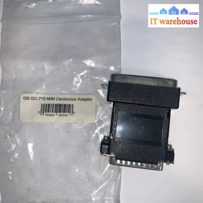 Vintage GC-715 Gender Changer DB25 Male to Centronic 36 Male Adapter