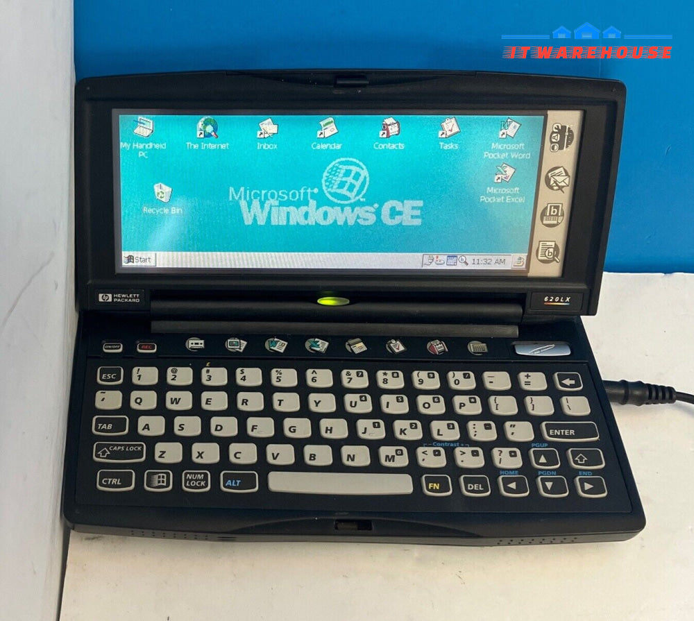 Vintage HP 620LX Touch Screen Mini PC Hitachi SH3 CPU / 16MB RAM / Windows CE ~